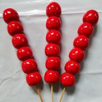 Fake candied haws on a stick simulation model props candied haws on a string decoration stage wedding photography decoration toys fruit