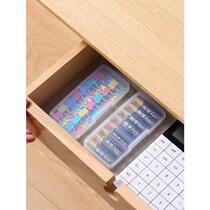 New household battery storage box No. 5 No. 7 transparent plastic waterproof protection convenient battery storage and organization