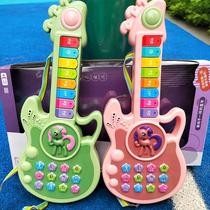 Childrens music piano guitar toy multifunctional electronic keyboard 1-3 years old baby violin instrument can be played