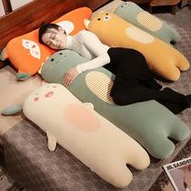 Cute long pillow for bedroom large pillow for girls to sleep on leg-sleeping side sleeping pillow bedside cushion for boys
