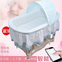Extended new sustenance Chaoshan lifting infant sleeping basket newborn electric cradle bed to coax the baby to soothe the baby baby rocking