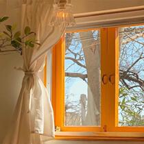 Internet celebrity window scenery live broadcast room background wall room bedroom dormitory decoration female anchor Douyin same style background cloth