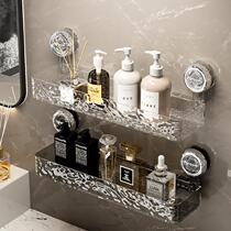 Corrugated suction cup storage rack bathroom wall-mounted punch-free bathroom sink sink corner supplies storage rack