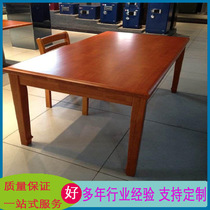 Library solid wood tables and chairs oak reading table school wooden steel frame office conference table office furniture supply