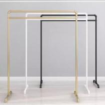 Simple clothes rack for mens clothing store retro water pipe rack for womens and childrens clothing display display floor rack to hang clothes