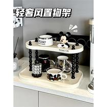 Water cup multi-layer storage rack cup coffee cup snack storage rack high-looking bedroom home living room organizing rack