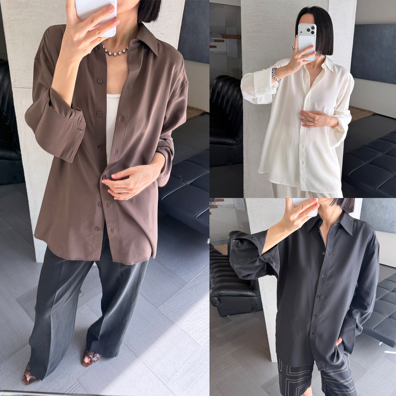 Use Texture to Beat Time $775 Nordic Tt Ultra-Soft, Washable Silk Oversize Shirt 50