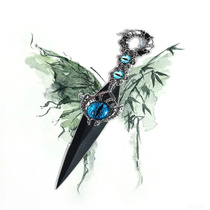 Hand-made knives kunai composite materials finished products ink dyeing Kubuchi Shengqing Aurora and other various utility knives