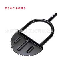 New manual lawn edge trimmer with handle half-moon lawn edge trimmer double-section detachable iron pipe gardening tool