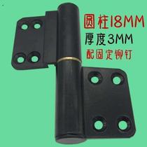 Aluminum hinge door hinge bathroom detachable hinge black steel plastic door hinge alloy heavy glass door kitchen
