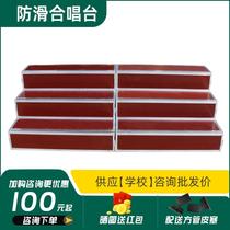 Chorus steps for group photos stage steps removable folding three-layer solid wood aluminum alloy chorus stools custom-made