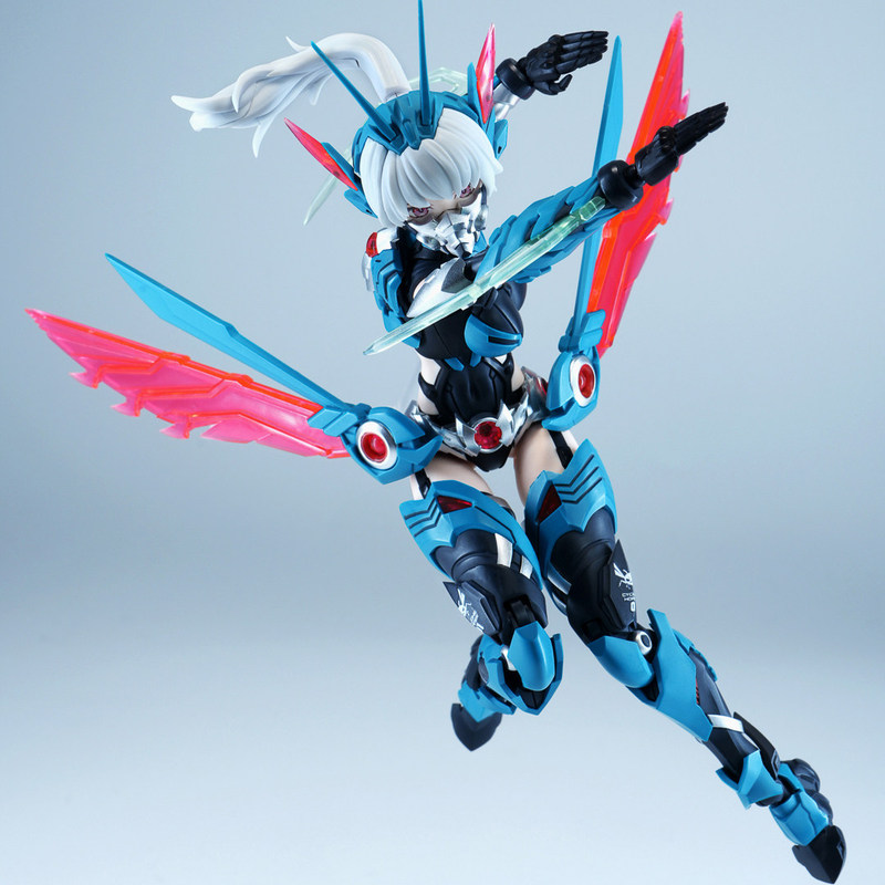 Nuclear Matrix Cyber Forest Hurricane Flying Locust Leaf Wind Fairy Masked Locust Mecha Girl Assembly (Includes Bonus)