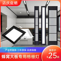 Integrated ceiling honeycomb panel special square light 19*19 downlight 75*600 grille 15x60 embedded LED light