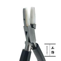 Plastic mouth nylon head flat pliers straightening 14k gold silver and copper wire without damaging the wire clamping jewelry DIY handmade pliers