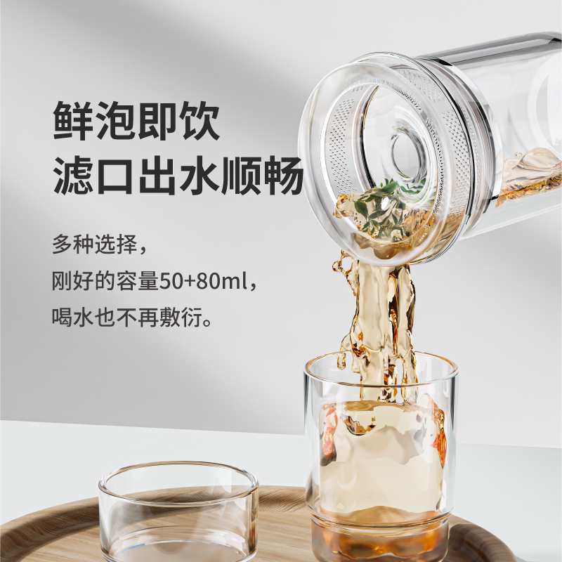 Portable tea cup set, household drinking cup, tea cup and tea set, outdoor travel tea cup and tea set