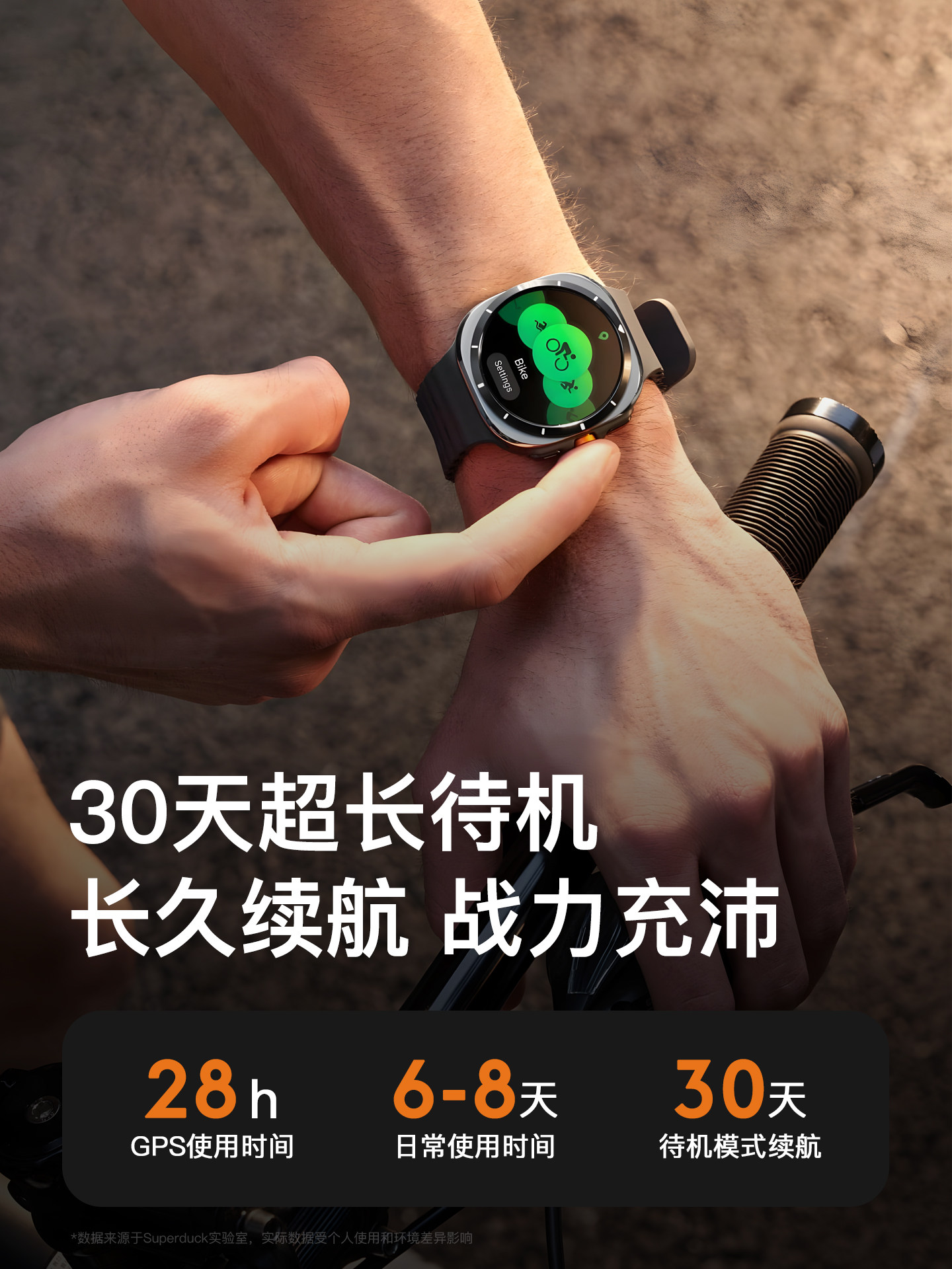 [Running Pace Watch] Superduck Beidou Gps Sports Smart Bracelet, Specially Designed for Outdoor Activities Such as Swimming and Mountaineering, Waterproof, Heart Rate Monitoring, Health Multifunctional, Unisex Electronic Device, 2025 New Model