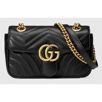 (Fashion brand) (99 new) Marmont series black gold Marmont 22 packs