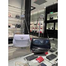 (Fashion Big Brand) Womens Bag Mini cleo Flap Glossy Leather Underarm Bag Handbag Shoulder Bag