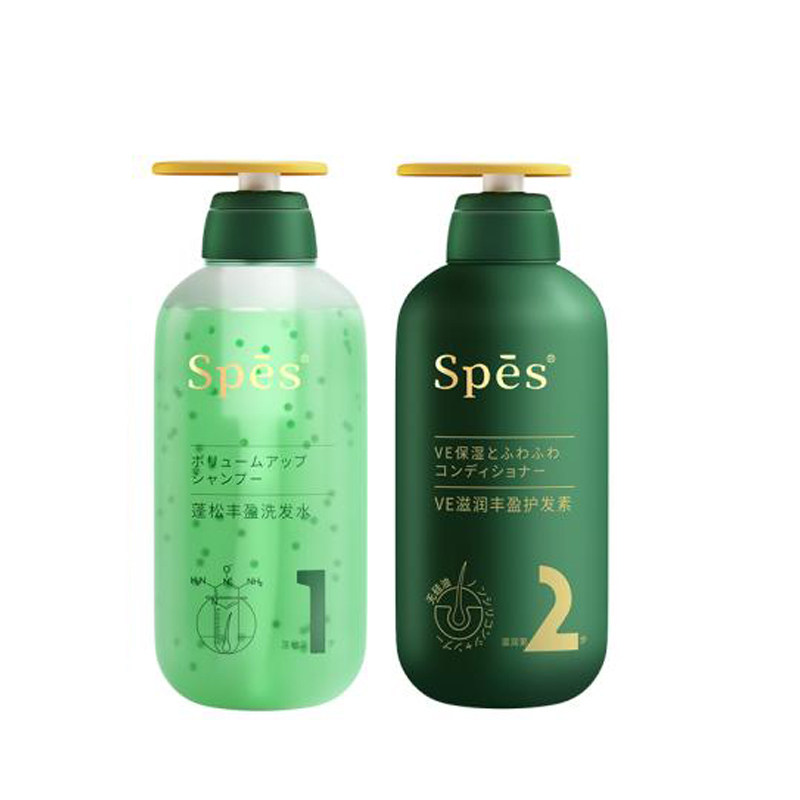 Spes诗裴丝健发丰盈蓬松洗发水清爽控油养护头皮无硅油氨基酸护发素300ml