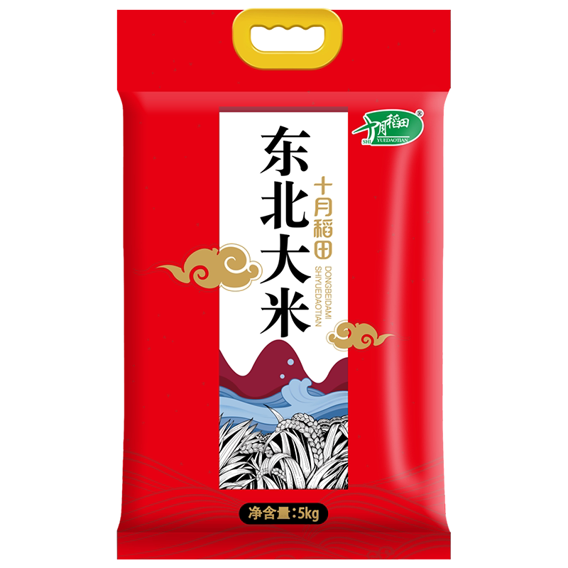 十月稻田 东北大米 辽河长粒香5kg
