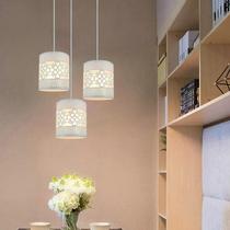 Chandelier shell cover simple table lamp cover bedroom straight round living room bedroom creative diy pastoral iron accessories