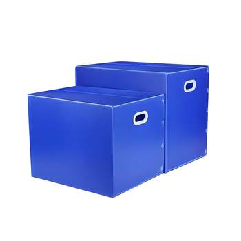 Manufacturer supplies hollow plates with handle turnover box moving storage large capacity moisture-proof foldable pp hollow plates