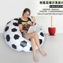 New thickened PVC inflatable lazy adult basketball sofa small apartment football single sofa home football