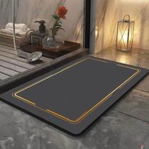New bathroom entrance door algae soft floor mat bathroom toilet bath mud silicone mud frog diatom mud absorbent mat fast