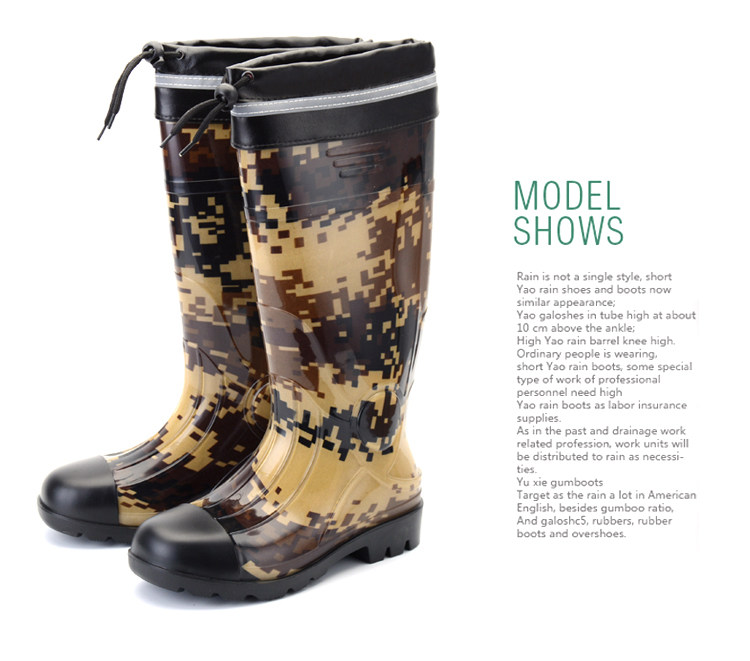 Chaussures - bottes caoutchouc homme pour printemps - semelle tendon - Ref 963942 Image 24