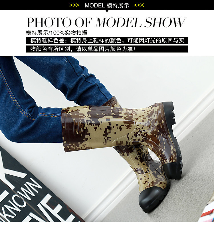 Chaussures - bottes caoutchouc homme pour printemps - semelle tendon - Ref 963942 Image 6