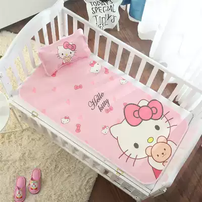 Can be customized any size baby bed soft mat summer cool ice silk mat custom summer kindergarten mat