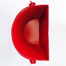 Thickened fire-fighting yellow sand bucket painted shovel bucket iron bucket fire-fighting equipment household fire-fighting semi-circular bucket special bucket