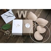 Sticky bra pad - W minor bikini bra pad that can be stuck on the bikini cup and will not sink in the water