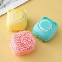 Pet dog bath brush cat bath brush silicone bath massage brush artifact dog bath brush