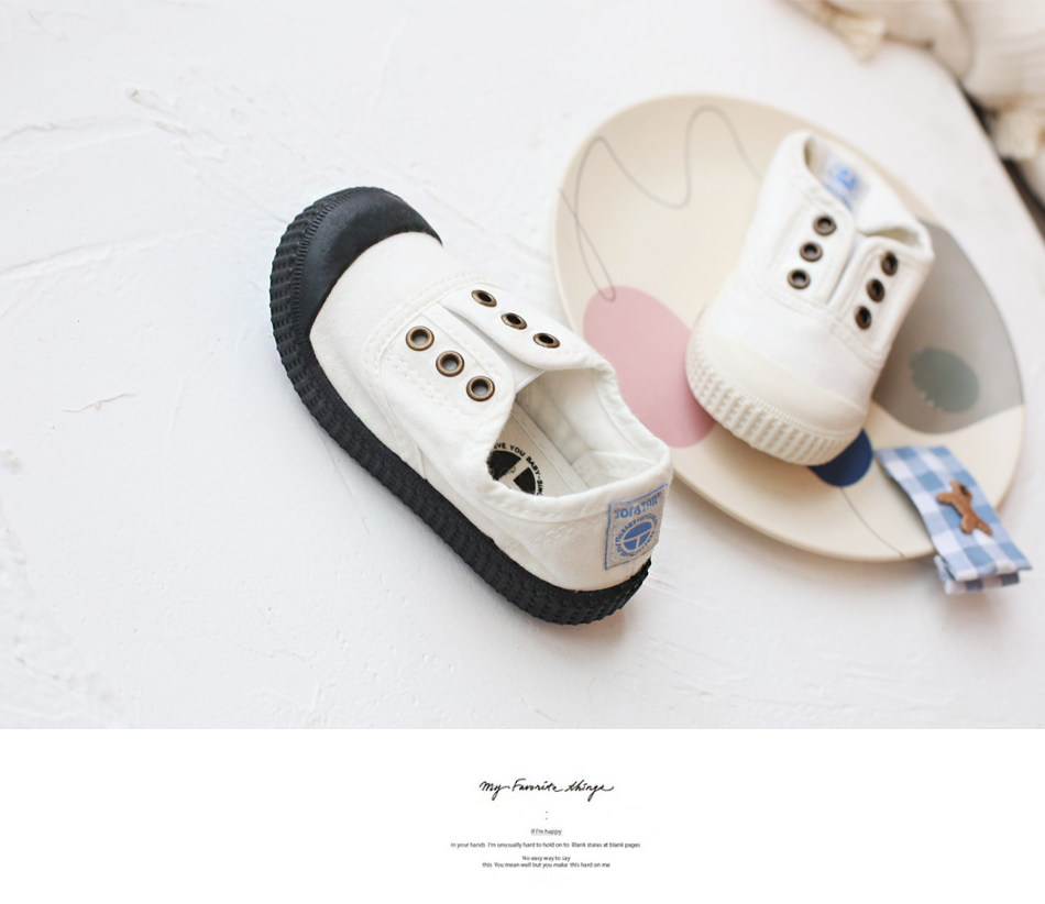 Topstar Kidsren's Canvas Shoes, Boys' Indoor Shoes, Girls' Soft-Soled Cloth Shoes, Kindergarten White Shoes, Baby Shoes — 14