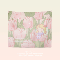 Original Wild Anecdote Living Home Original Canvas Wall Cloth Hanging Cloth Decoration Background Cloth Cute Ins Bedroom Day Style Room