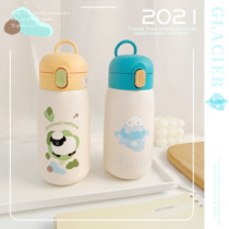 Original Wild Anecdote Original Cute Collision Color Insulation Cup Womens Ins portable 304 stainless steel large capacity