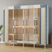 Installation-free simple wardrobe for home bedrooms foldable cloth wardrobe rental room for small apartment storage assembly wardrobe