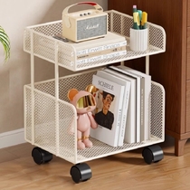 Book rack learning book stand small pulley storage student bookshelf classroom tableside rack tableside mobile storage rack