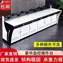 Modern technology sense paint single-link traffic luxury command center podium central control room monitoring console operating console