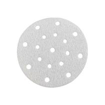 Dry sanding paper 6-inch 17-hole disc self-adhesive back velvet white sandpaper car putty polishing disc 150mm