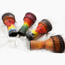 LD African drum 10 5-inch hand-painted pattern tuning-free pvc waterproof explosion-proof stage performance African drum