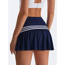 ·Cool and quick-drying tennis skirt for women badminton sports short skirt culottes thin breathable anti-exposure running fitness and yoga