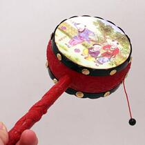 Newborn baby large rattle child baby toys large medium and small hand drum 0-3 years old childrens gift