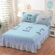 Cotton chống trượt phim hoạt hình dễ thương váy ngủ trải giường bộ chăn ga gối đơn cho trẻ em cotton Hàn Quốc 1.2 / 1.5 tờ