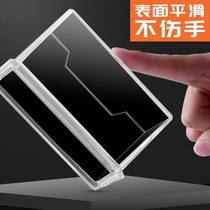 Business card holder creative transparent acrylic card storage box business large capacity business card box
