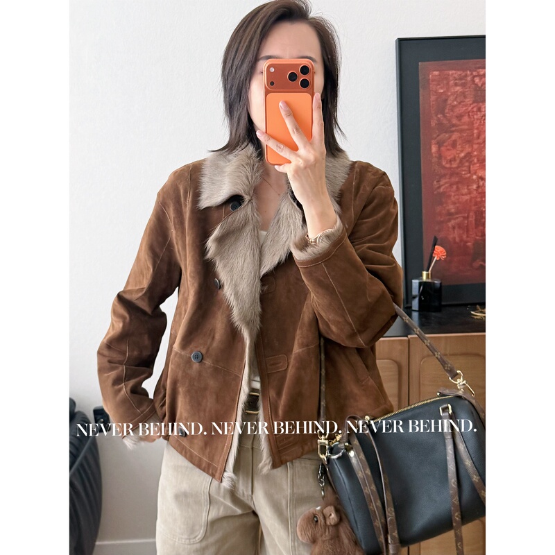 9.12 【Hua Zi】Goat Fetal Leather and Sheepskin Integrated, Light, Soft, and Warm, Vintage Jacket 9.12 【Hua Zi】Goat Fetal Leather and Sheepskin Integrated, Light, Soft, and Warm, Vintage Jacket