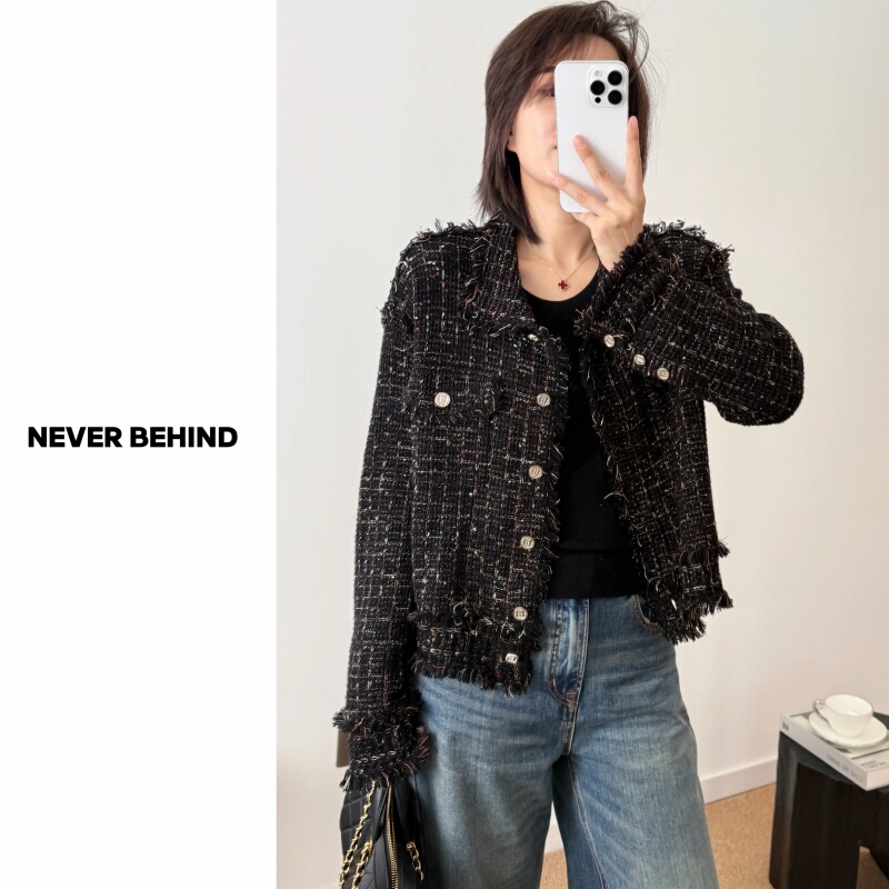 7.31 Battle Uniform Series: High-End Pure Cashmere Vintage Chanel-Style Jacket (Excluding Accessories)