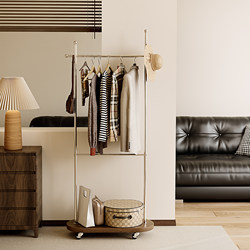 Floor Hanger 2025 New arrival Simple Storage Rack Movable Clothes Hanger Accessible Luxury Bedroom Middle Ancient Coat Rack