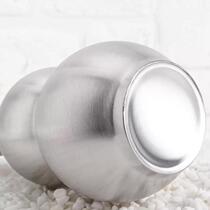 304 stainless steel gourd wine bottle outdoor portable wine gourd kettle strap leather case thickened stainless steel wine bottle